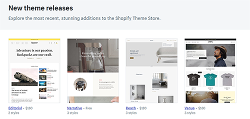 Shopify Browse Through Theme