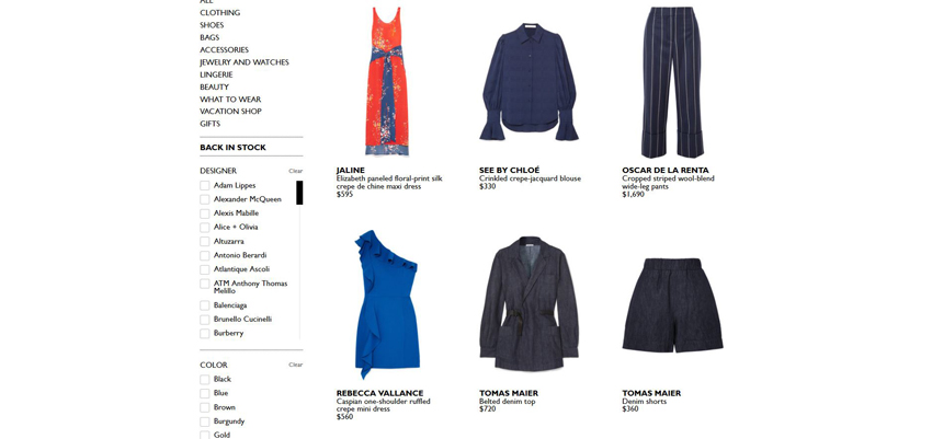 Net-A-Porter Product Page