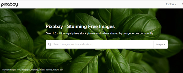 Pixabay screenshot